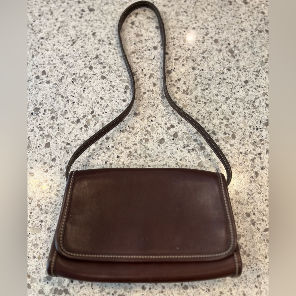 Vintage Coach Brown Leather Shoulder Bag - Picture 11 of 14